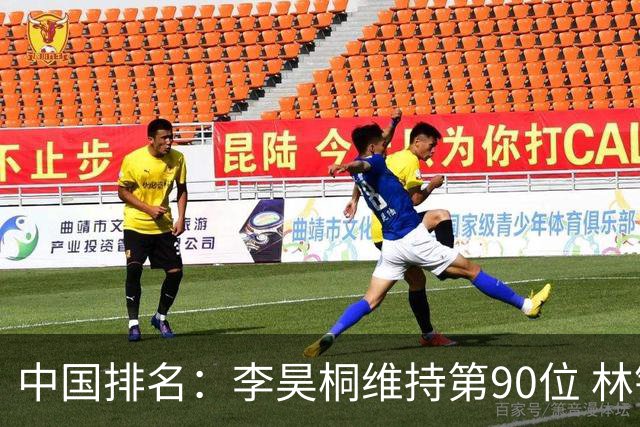 中国排名：李昊桐维持第90位 林钰鑫大幅提升